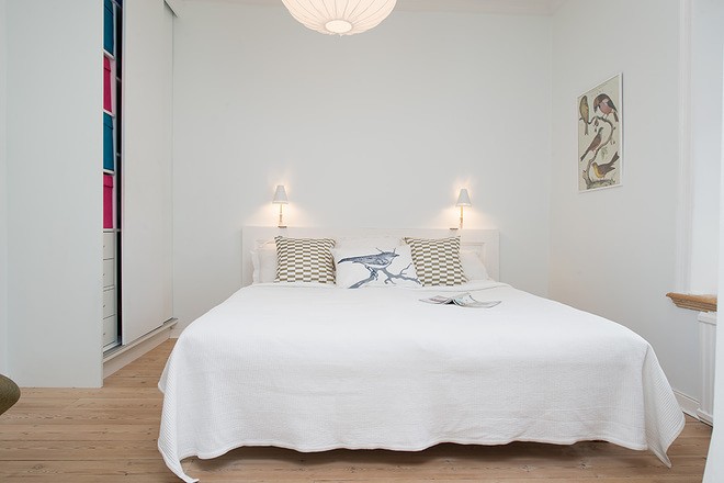 精简雅致欧式风格60平米小户型卧室背景墙装修效果图